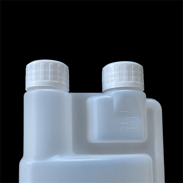 1/10x 3 Sizes Plastic Twin Chamber Bottle &Tamper Evident Cap Liquid Bottle