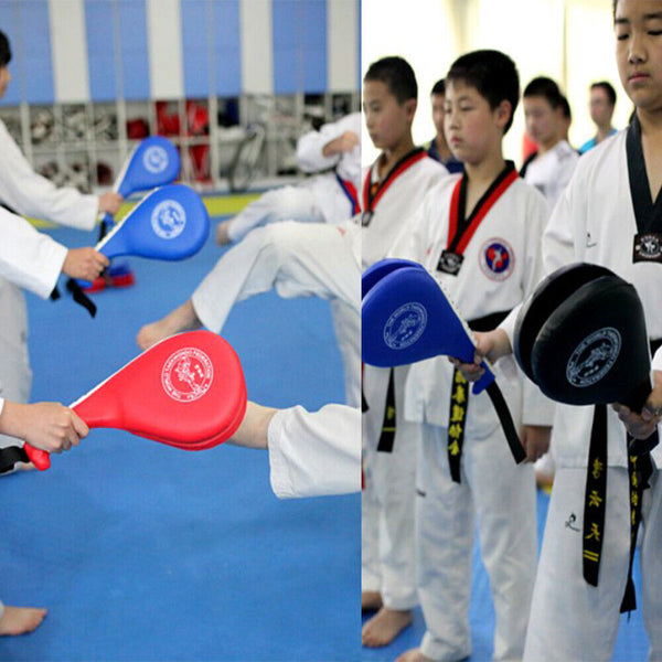 Taekwondo Kick Pads Double Kick Strike Kickboxing Training Combat Target Paddles