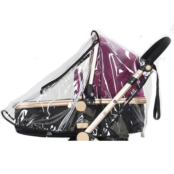 Universal Rain Cover Pushchair Stroller Baby Buggy Wind Shield Pram Clear Window