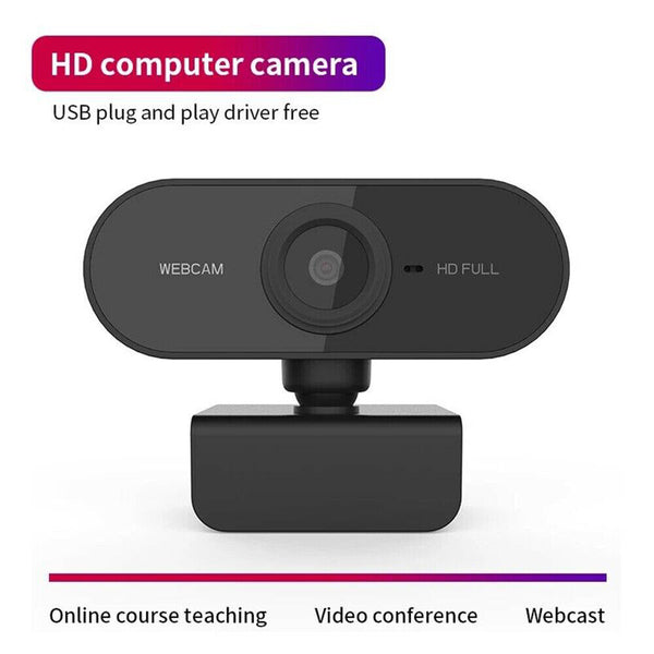 Full HD1080P Webcam with Microphone USB Streaming Camera For PC MAC Laptop 1/2pc