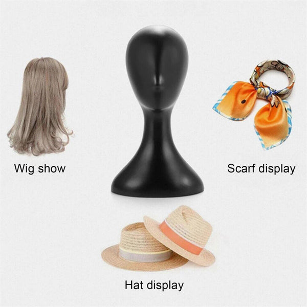 Plastic Female Mannequin Wig Hair Hat Scarf Manikin Head Model Display Stand AU