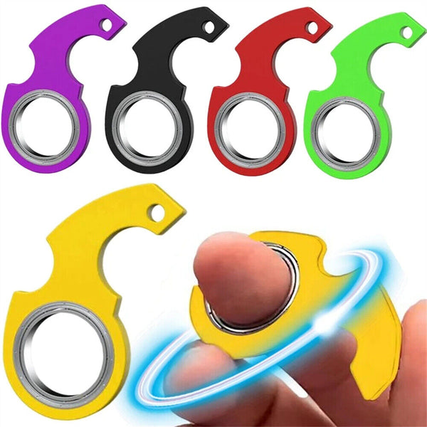 Spinner Toy Fidget Keychain Hand Stress Relieves Anti-Anxiety Key Relief Chain