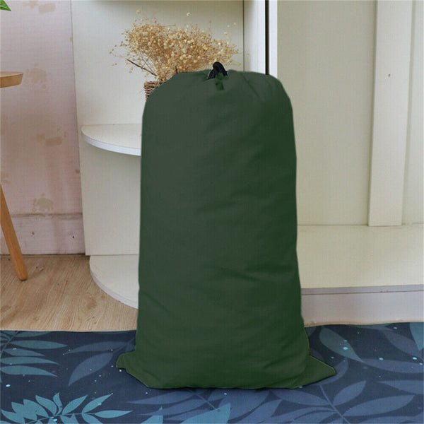 Canvas Drawstring Large Bag Pouch Clothes Craft Storage Laundry Army Green AUS