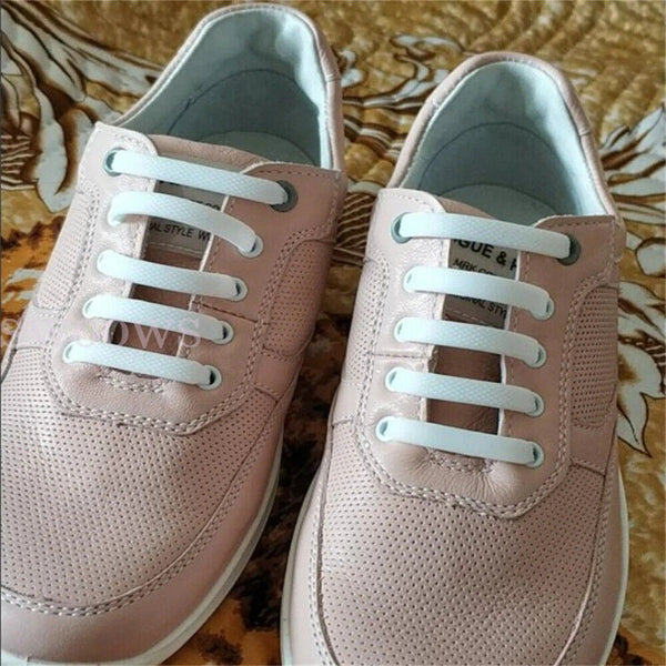 No Tie Elastic Silicone Shoe Laces Shoelaces Sneakers Sports Child/Adult/Unisex