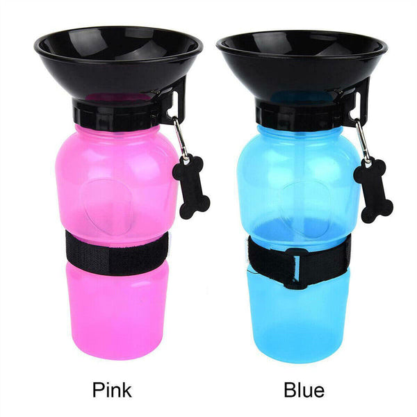 500ml Dog Cat Water Drinking Bottle Detachable Travel Cup Portable Pet Feeder AU