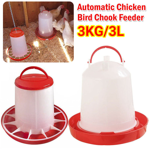 Automatic Chicken Bird Chook Feeder Poultry Feeder Poultry Drinker Bird Waterer