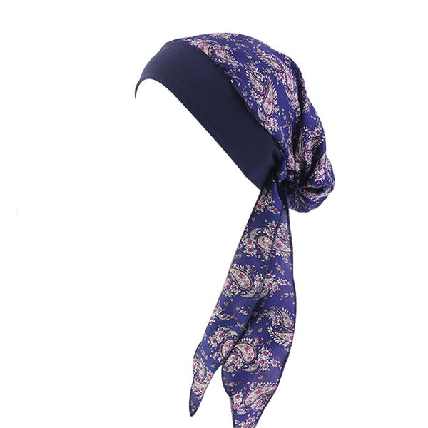 Women's Floral Chemo Cap Cancer Hat Muslim Hair Scarf Turban Hijab Head Wrap NEW