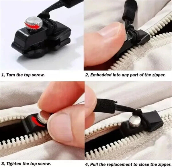 UP10x Universal Zip Repair Replacement Zipper Like Instant Sew Sewless