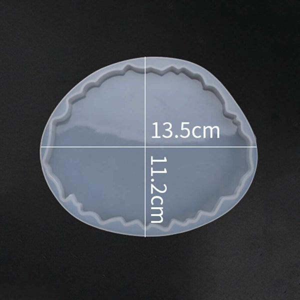 Personalized Coaster Cup Mat Mold Silicone Mould Tool Craft Epoxy Resin Casting