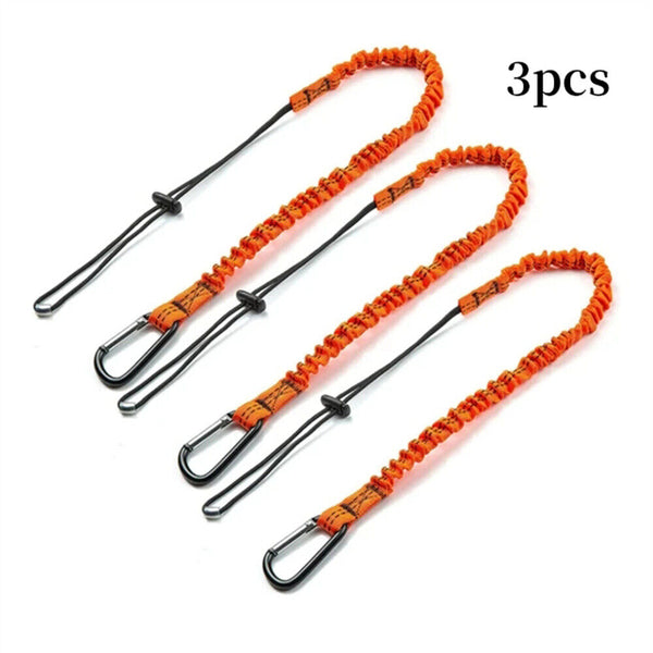 Tool Lanyard 3 Pcs Safety Lanyard with Carabiner Shock Absorbing Safety Lanyars