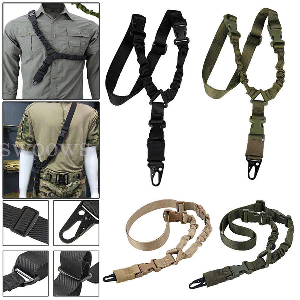 Adjustable Tactical 2 Point Gun Sling Shoulder Strap Outdoor Rifle Sling Belt
