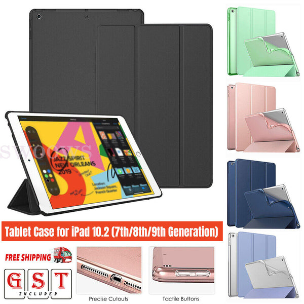 Leather Stand Smart Slim Flip Case Cover For Apple iPad 9th 8th 7th Generation