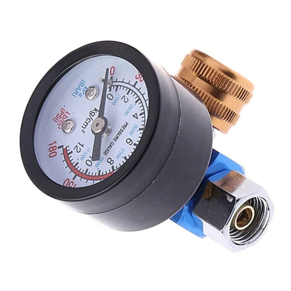 1/2Spray Gun Air Pressure G1/4 Regulator Gauge Adjust forCarAuto Repair Painting