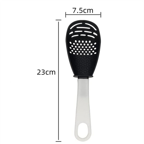 2pcs Multi-function Kitchen Utensil Spatula Spoon Cooking Tool Potato Masher AU