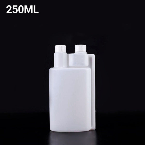 1/10x 3 Sizes Plastic Twin Chamber Bottle &Tamper Evident Cap Liquid Bottle