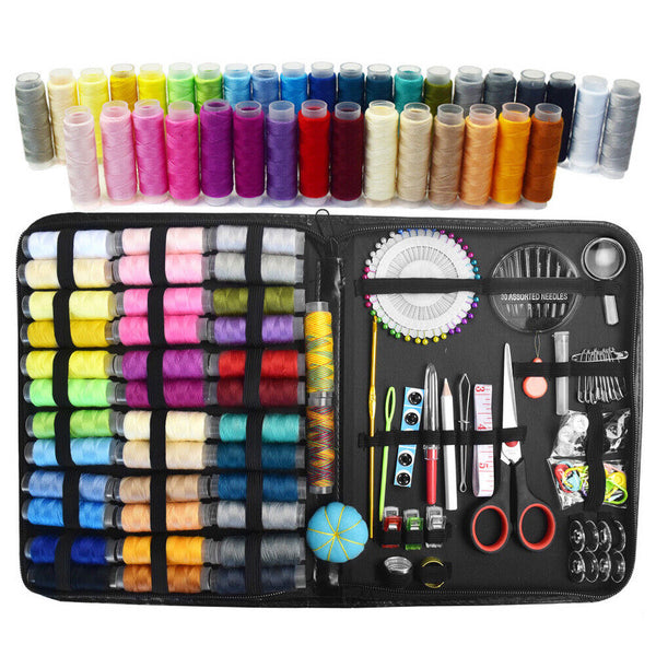 183pcs Portable Sewing Kit Home Travel Emergency Professional Sewing Set AU NEW