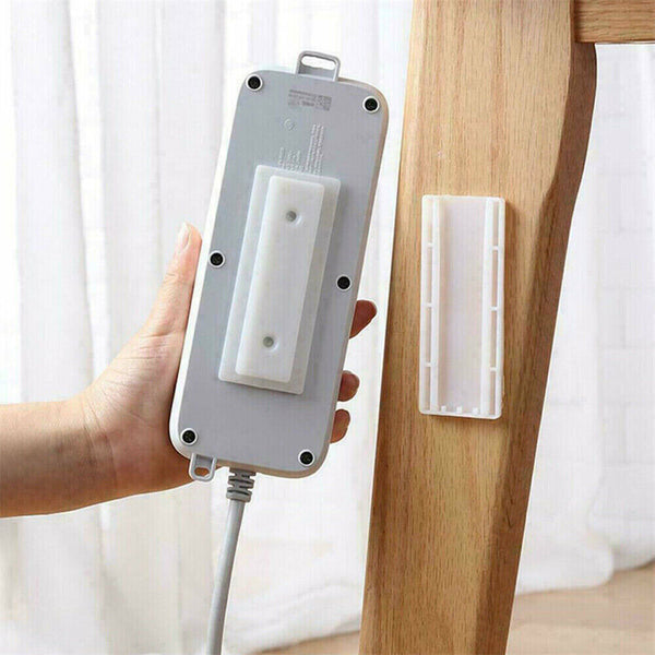 1-8x Magic Power Strip Plug Holder Seamless Punch-free Socket Sticker Wall Fixer