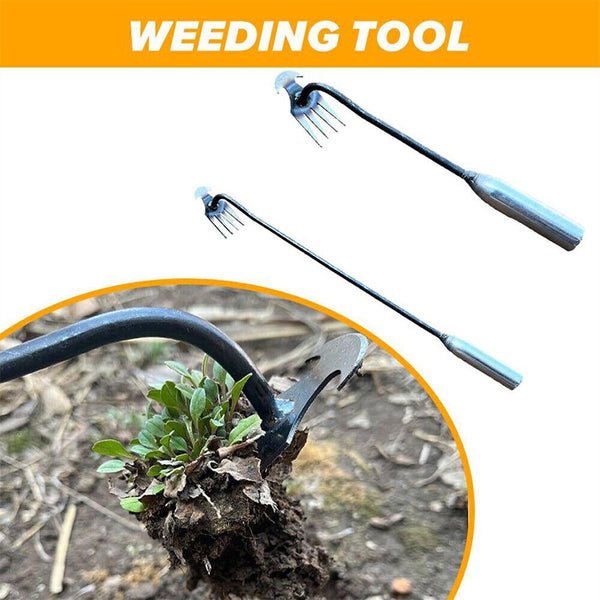 Stainless Steel Hand Weeder Rake Weeding Weed Remover Puller Manual Tool Garden