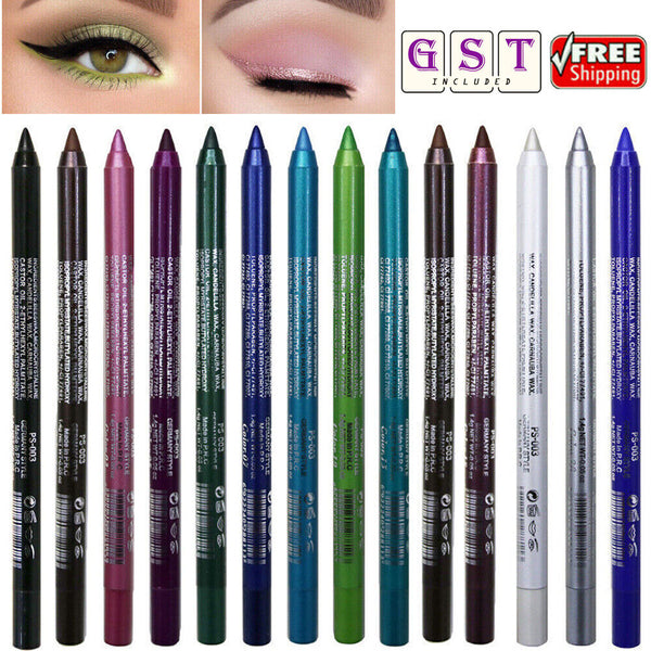 NEW Colorful Eyeliner Pencil Eye Liner Gel Pens Long Lasting Waterpoof  AU