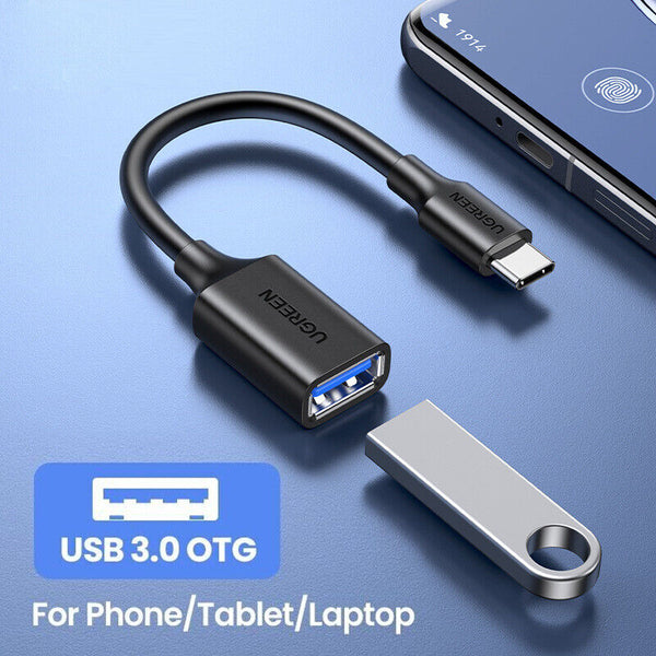 1/2 USB Type-C OTG to USB 3.0 Female Adapter Fast Converter for Mac Phone Ugreen