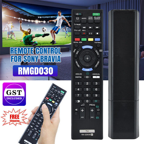 TV Replacement Remote Control RM-GD030 For Sony Bravia KDL-60W850B KDL-50W807B