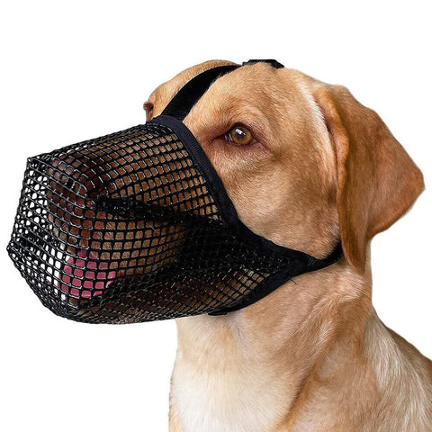 Dog Muzzle Pet Muzzle for Anti-Biting Chewing Licking Adjustable Breathable AU