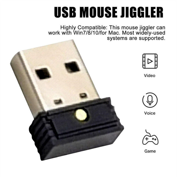 Mini Mouse Jiggler Keeps Awake USB Mouse Mover for Laptop (Mouse Jiggler) Hot AU