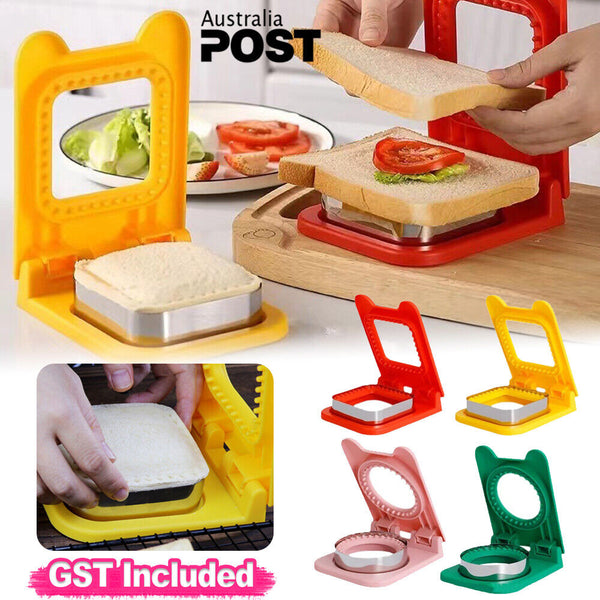 Square Round Sandwich Cutter And Sealer Set For Kids Lunch Sandwiches Decruster