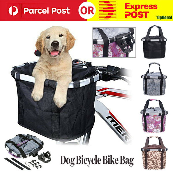 Pet Bicycle Bike Bag Front Dog Cat Travel Carrier Frame Basket Bike Seat Riding