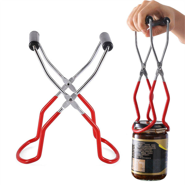 Stainless Steel Canning Jar Lifter Anti-Slip Lifting Tongs Gripper Anti-scalding