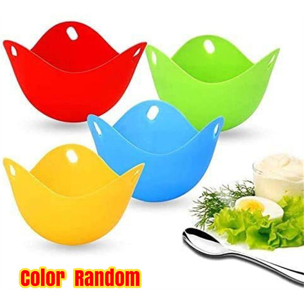 1/4Pcs Silicone Egg Poacher Poaching Pods Pan Poached Cups Moulds For Kitchen