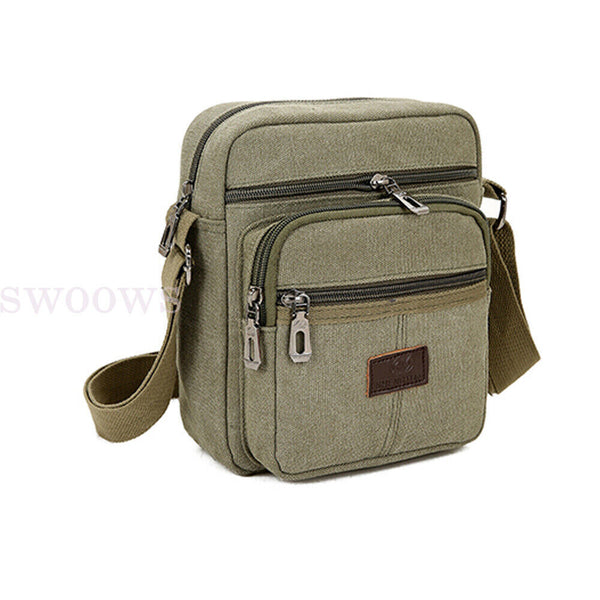 Unisex Men's women Canvas Shoulder Messenger Bag Cross body Satchel Travel Bags