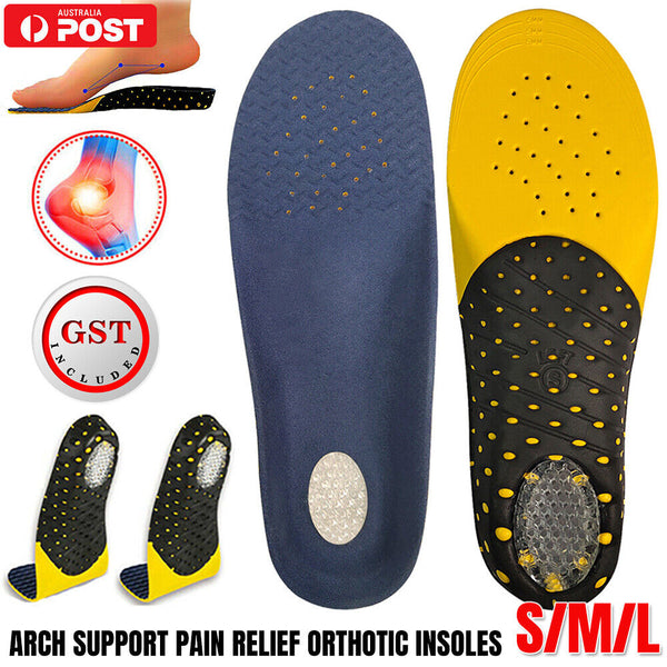 Orthotic Insoles Shoes Arch Support Pain Relief Orthopedic Inner Sole Men Women