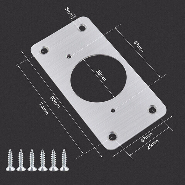 Repair Mount Tool Hinge Repair Plate Rust Resistant Steel Furniture Cupboard