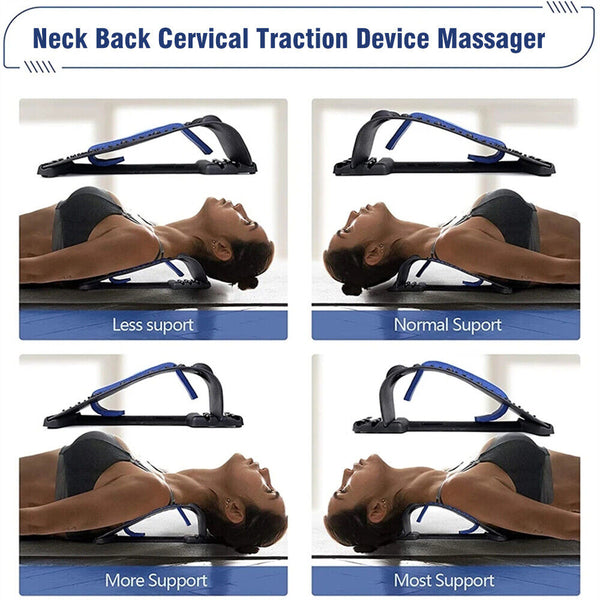 Neck Stretcher Back Cervical Traction Device Massager Pain Relief Neck Shoulder