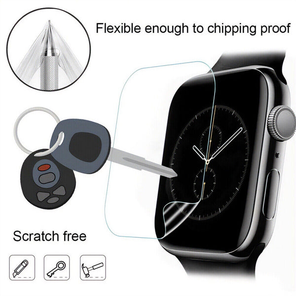 1-5x 38/41/40/42/44/45/49mm Screen Protector For Apple Watch iWatch Series 7 6 5