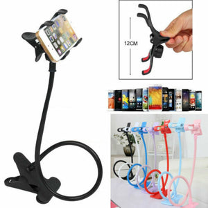 Flexible Long Stand Holder Clip Gooseneck Bracket Clamp Desk BedforMobile Phone