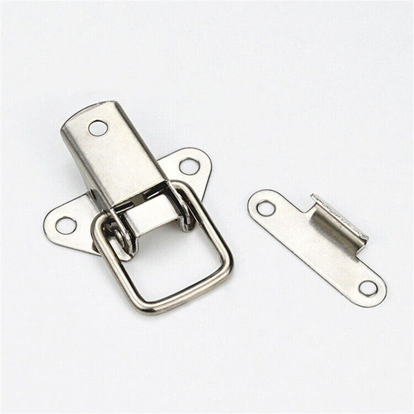 UP20PC Stainless Steel Clasp Case Clip Loop Suitcase Box Trunk Latch Lock Guitar