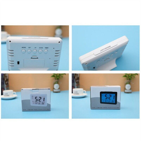 Digital Home Large Big Jumbo LED Wall Desk Clock With Calendar Temperature Clock