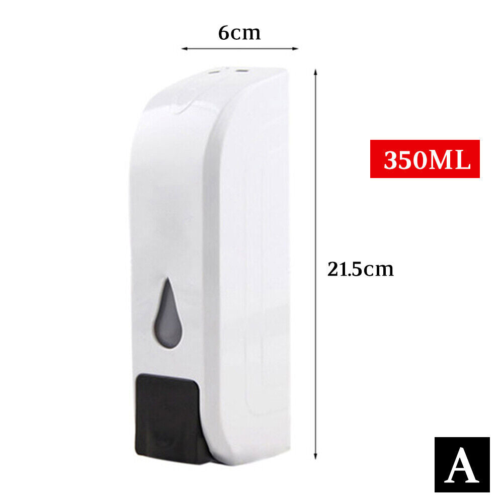 Bathroom Shower Lotion Liquid Shampoo Hand Sanitizer Soap Dispenser Wall Mounted