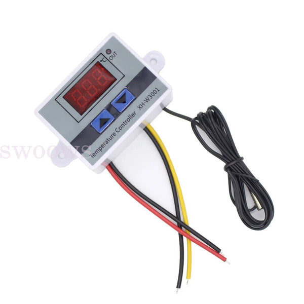 Digital LED Temperature Controller Thermostat Control Switch W/ Waterproof Probe