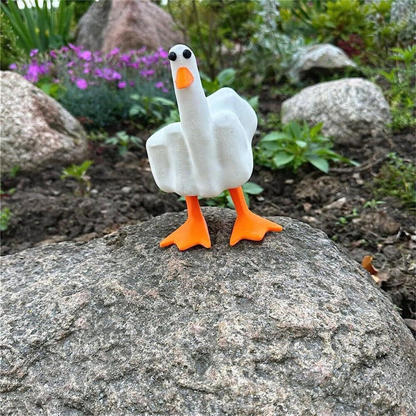 2024 Duck You Resin Duck Figurine Ornament Little Duck Figurine Yard Art Decor