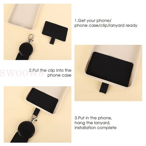 Adjustable Crossbody Phone Strap Lanyard For Mobile Phone Universal Detacha