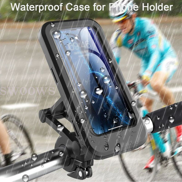 Waterproof Bicycle Bike Motorcycle Handlebar Mount Holder Case For Mobile Phone