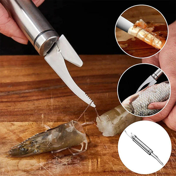 1/3PCS 5in1 Shrimp Line Fish Maw Prawn Knife Peeler Multifunctional Kitchen Tool