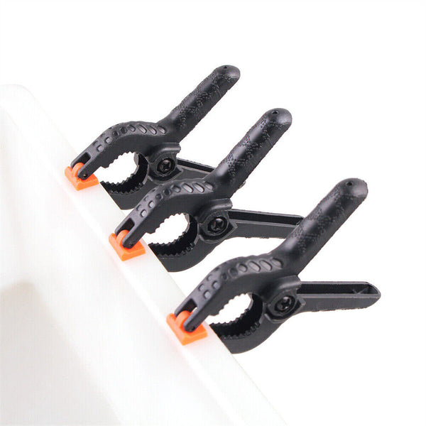 4-16x Nylon Spring Clamps Quick DIY Tools Grip Plastic Clip Photography Woodwork