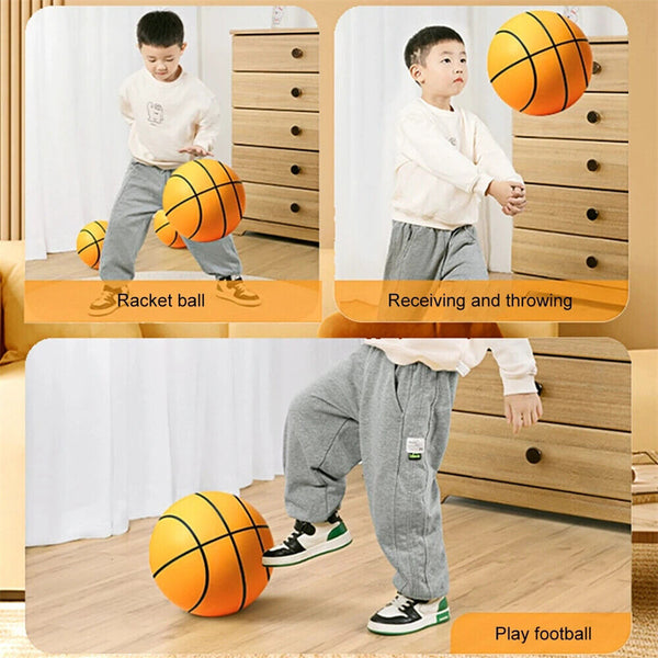 Silent Basketball Indoor Training Foam Uncoated Ball High Density Ball 24cm