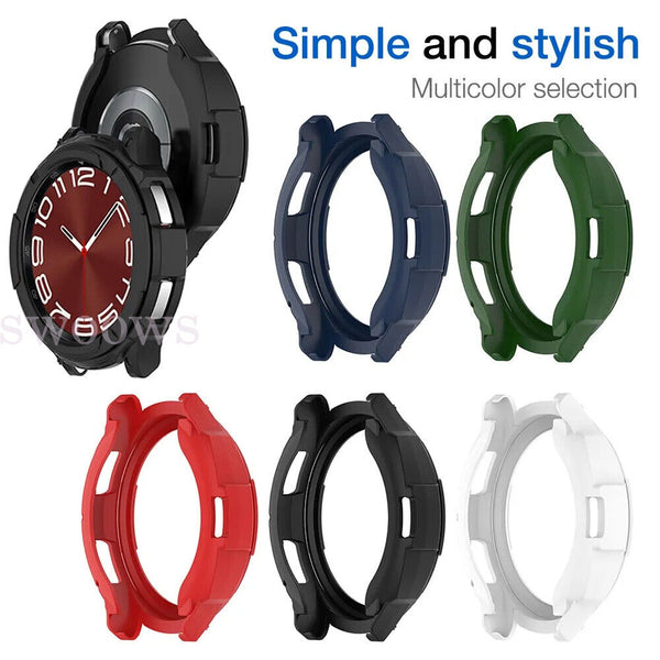 Shockproof TPU Bumper Protect Case Cover For Samsung Watch6 Classic 43/47mm