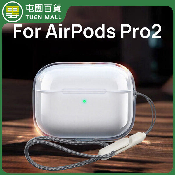 Clear Case Cover Soft Waterproof Holder Strap Lanyard For Airpods Pro 2 2022 3rd