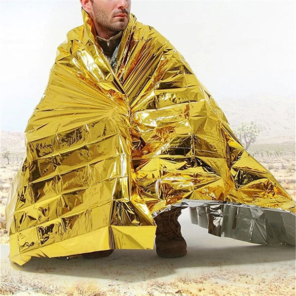 1-3x Space Blanket Thermal Thermo Foil Emergency Camping Rescue First Aid